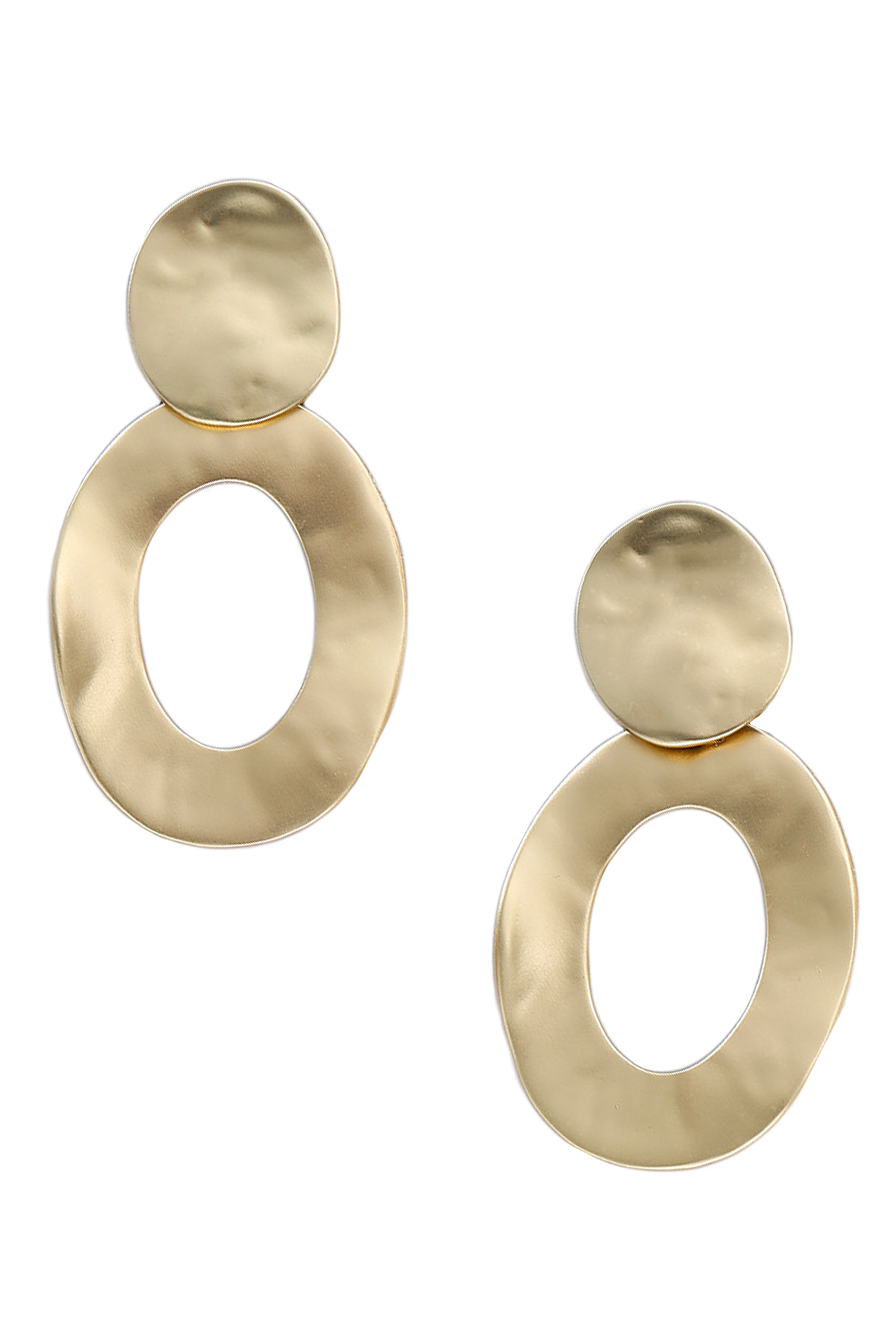 Pendientes de clip de aleación ovalada E8335