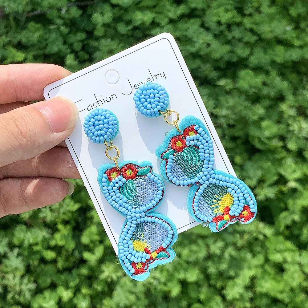 Seed bead earrings wholesale clearance