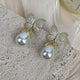 18K Gold Plated Butterfly  Earrings E8693