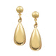 18K Gold Plated Teardrop Earrings E8699
