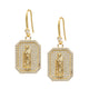 18K Gold Plated Virgin Mary Earrings E8711