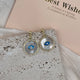 18K Gold Plated Eyes Earrings E8750