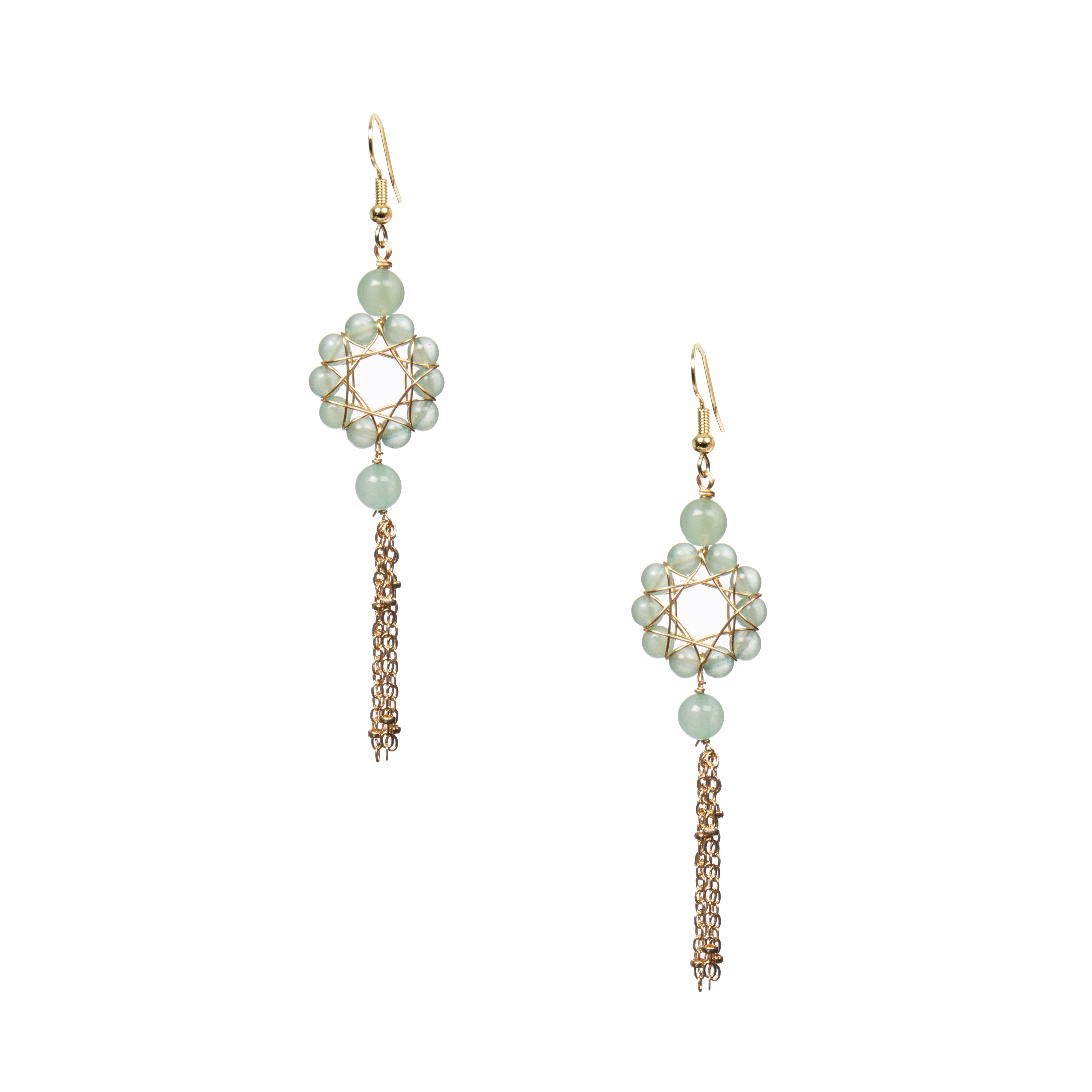 18K Gold Plated Various Stones Earrings E8761