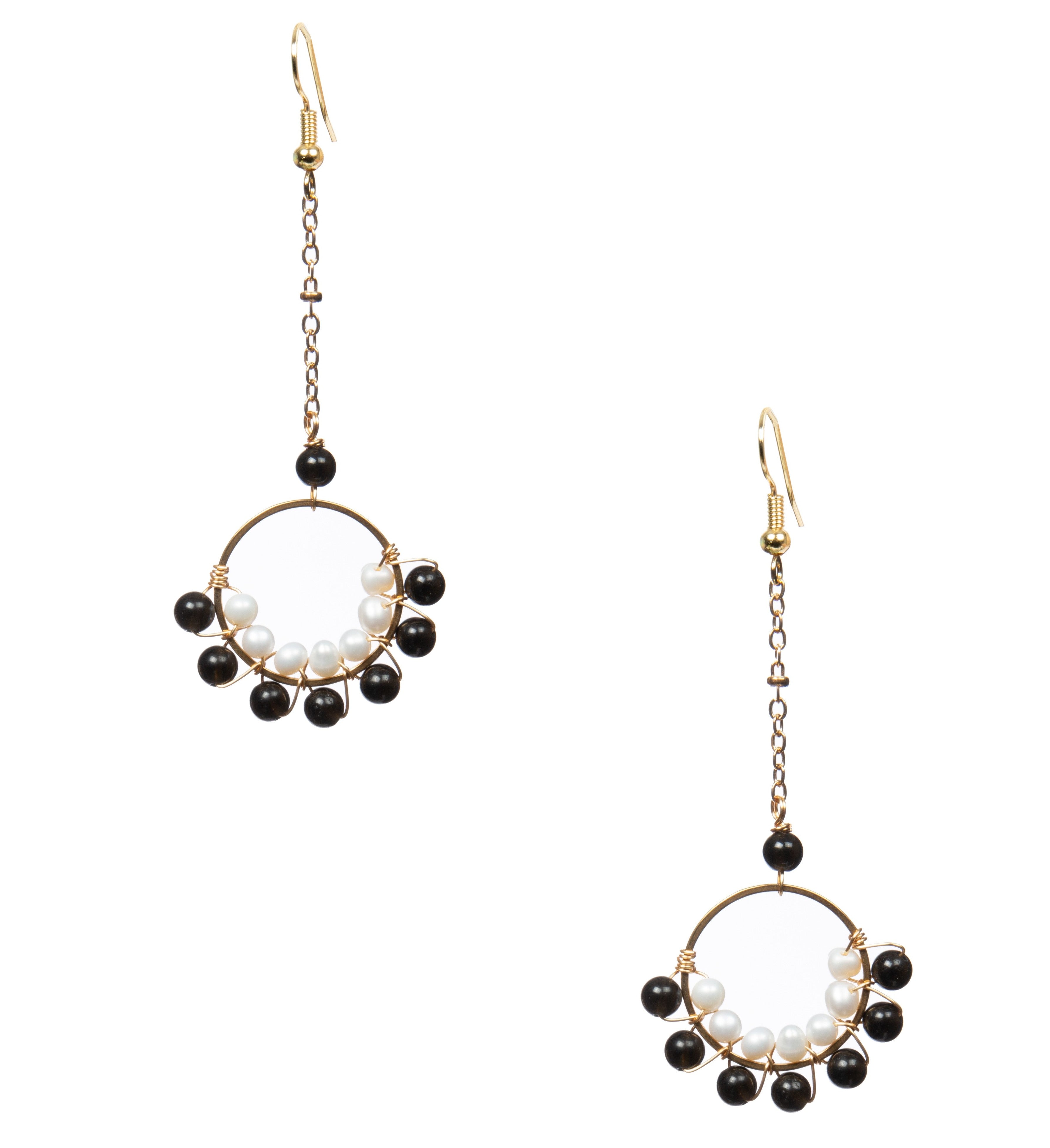 18K Gold Plated Various Stones Earrings E8762