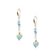 18K Gold Plated Various Stones Earrings E8763