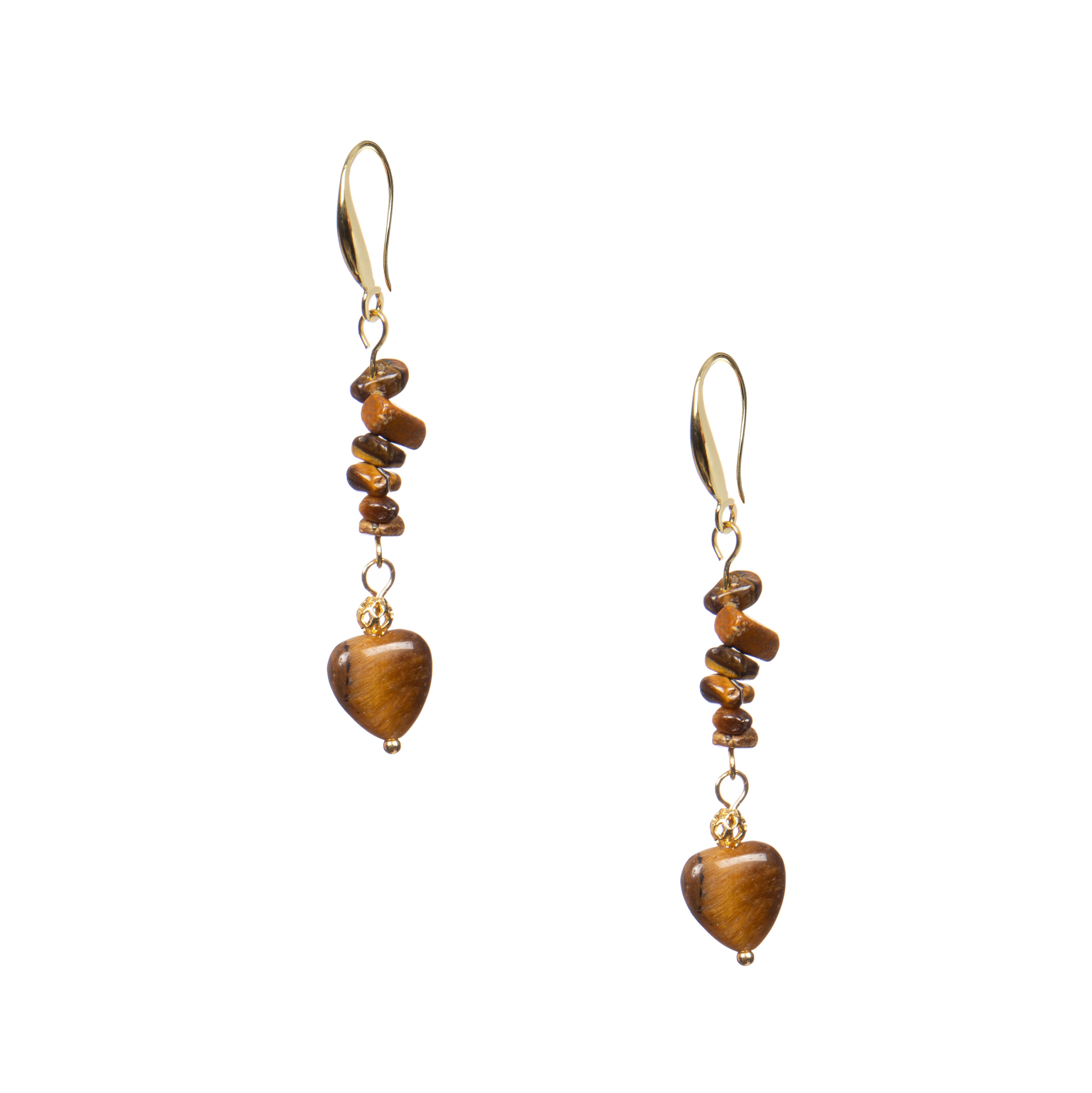 18K Gold Plated Various Stones Earrings E8763