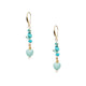 18K Gold Plated Various Stones Earrings E8763