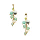 18K Gold Plated Amazonite Earrings E8764