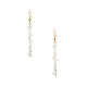 18K Gold Plated Clear Quartz Earrings E8765