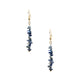 18K Gold Plated Lapis Earrings E8765