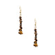 18K Gold Plated Tiger Eye Earrings E8765