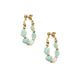 18K Gold Plated Amazonite Earrings E8766