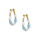 18K Gold Plated Aquamarine Earrings E8766