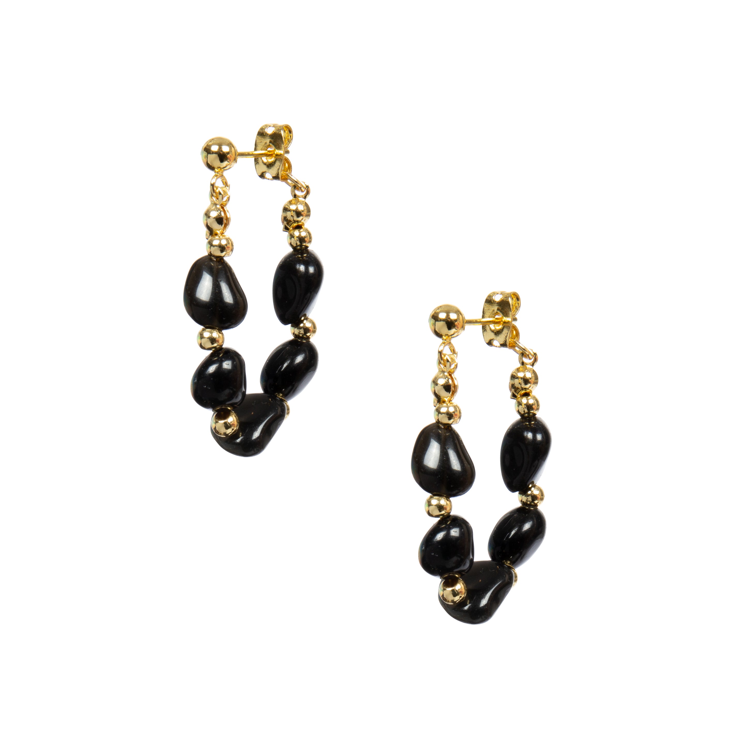 18K Gold Plated Various Stones Earrings E8766