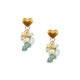 18K Gold Plated Green Aventurine Earrings E8768