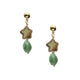 18K Gold Plated Green Aventurine Earrings E8773
