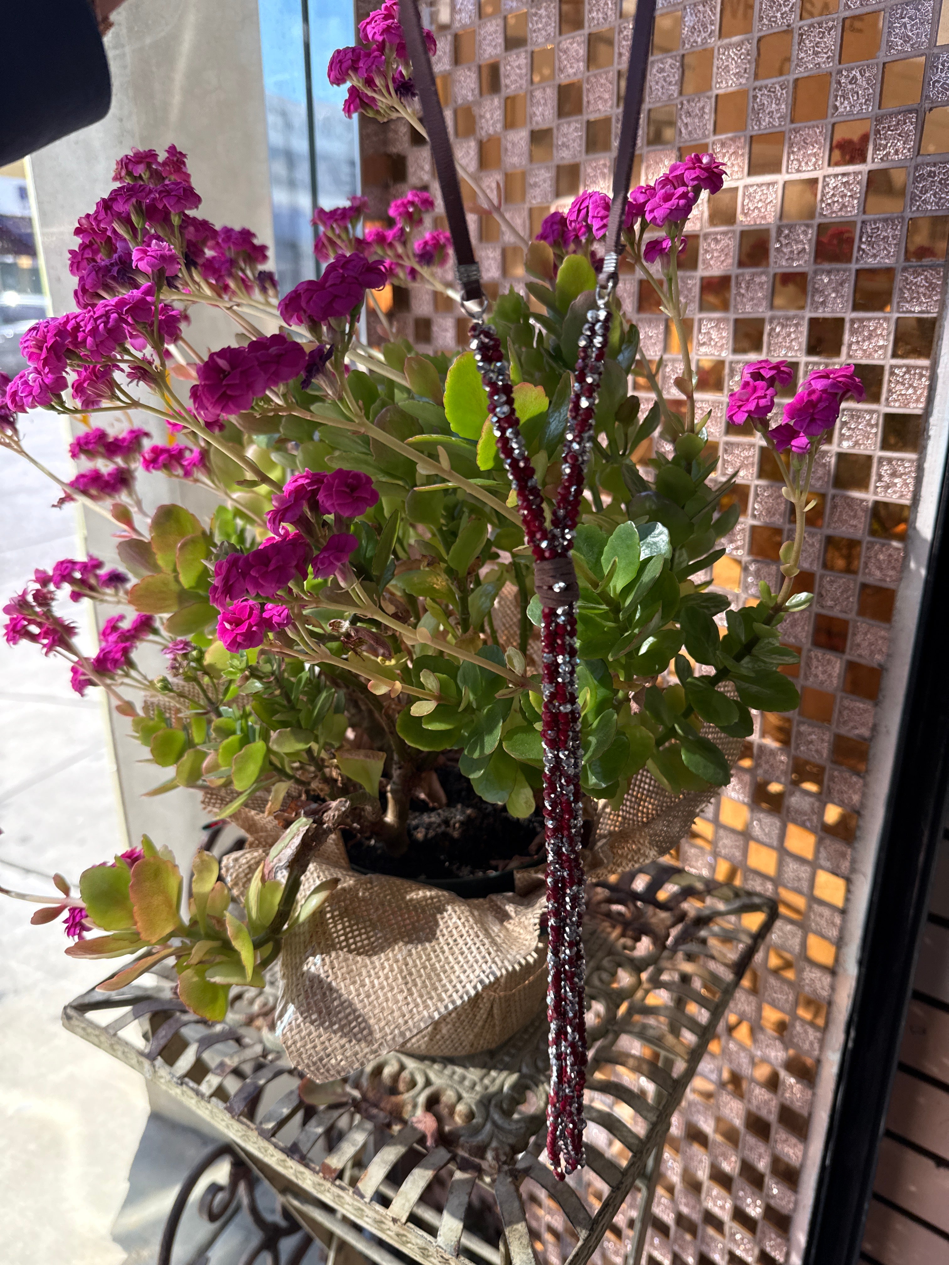 Long Crystal Beaded Necklace N2670