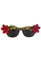 Floral Rhinestone Sunglasses G0213