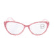 Handmade Rhinestone Cat Eye Reader Glasses G0399-Pink