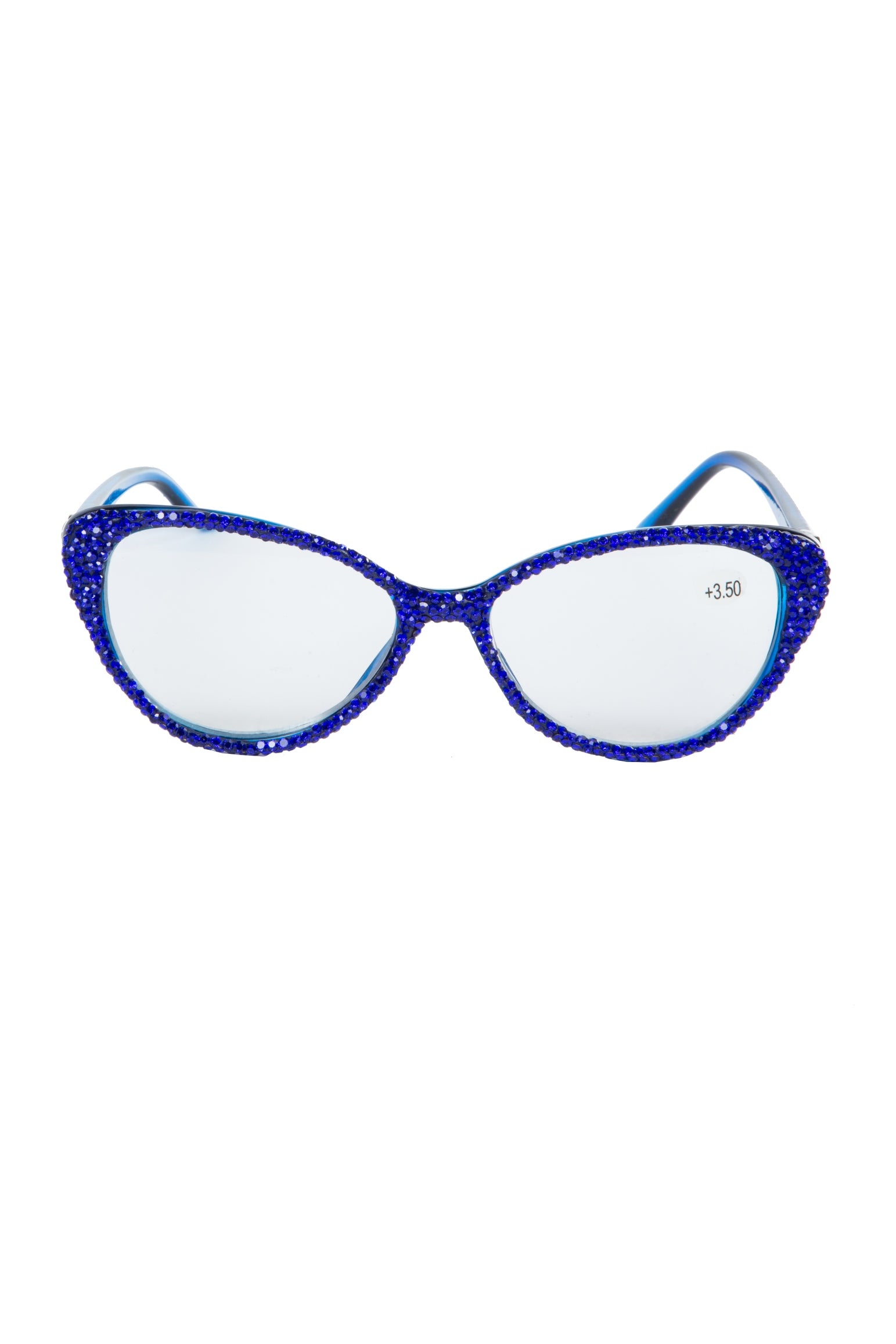 Handmade Rhinestone Presbyopic Glasses G0399-Blue