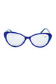 Handmade Rhinestone Cat Eye Reader Glasses G0399-Blue