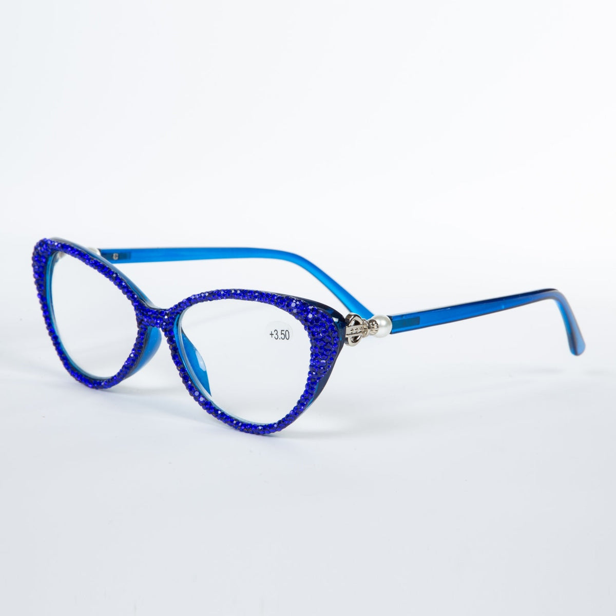 Handmade Rhinestone Presbyopic Glasses G0399-Blue – Ole