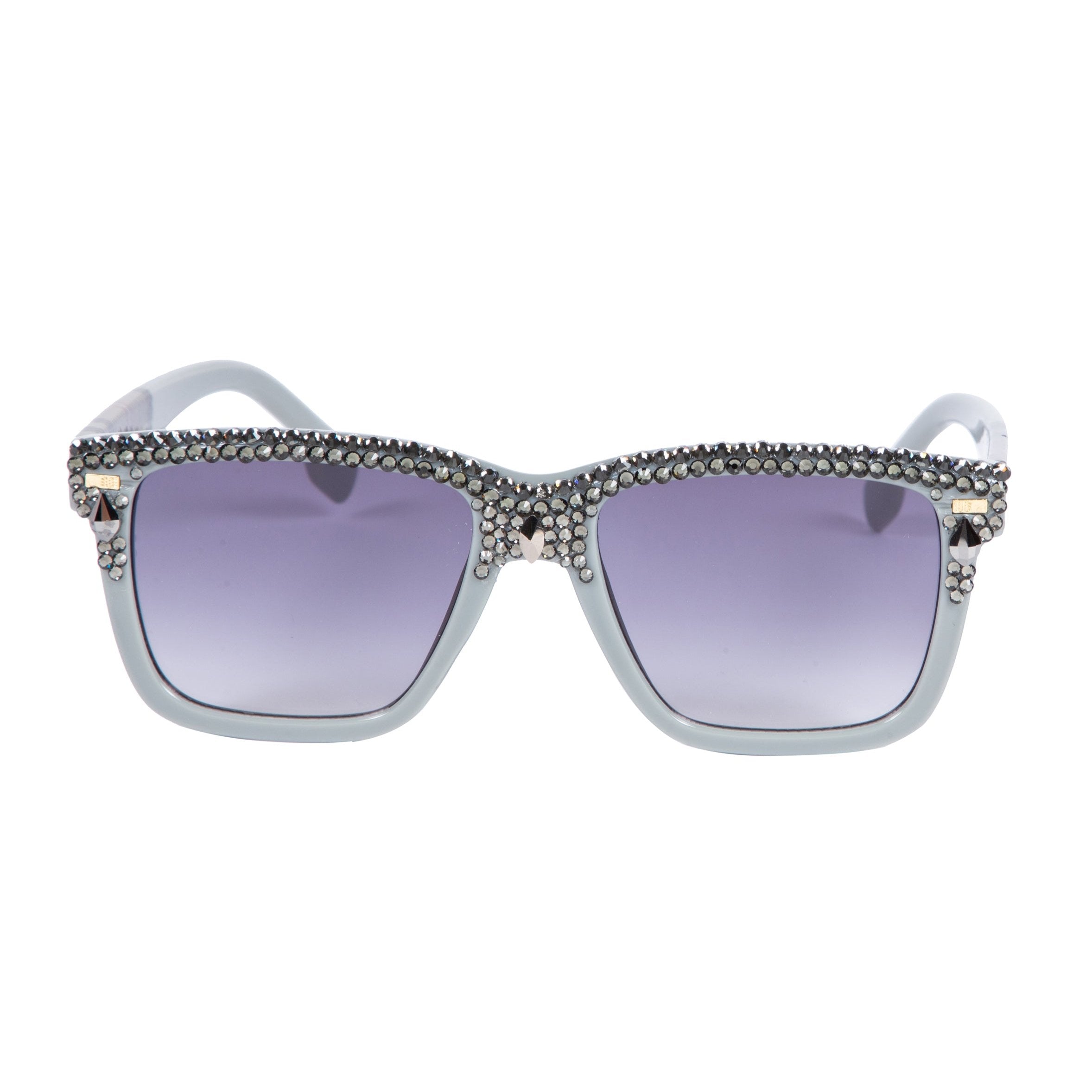 Handmade Rhinestone Square Sunglasses G0491