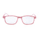 Handmade Rhinestone Rectangle Reader Glasses G0497 - Pink