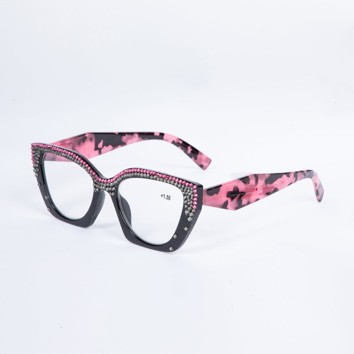 Rhinestone Square Frame Reader G0505 – Ole