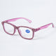Handmade Rhinestone Rectangle Reader Glasses G0540 - Purple
