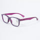 Handmade Rhinestone Rectangle Reader Glasses G0540- Violet