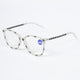 Handmade  Rhinestone Rectangle Reader Glasses  G0541- White
