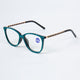 Handmade  Rhinestone Rectangle Reader Glasses G0542 - Blue