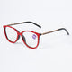 Handmade  Rhinestone Rectangle Reader Glasses  G0542 - Red