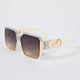 Handmade Rhinestone Square Sunglasses G0545