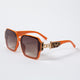 Handmade Rhinestone Square Sunglasses G0551