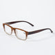 Handmade  Rhinestone Rectangle Reader Glasses G0555 - Brown