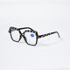 Handmade Rhinestone Rectangle Reader Glasses G0566 - Black - Black