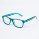 Handmade  Rhinestone Rectangle Reader Glasses G0569 - Blue