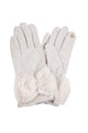 Bow Faux Fur Touch Screen Gloves GL0059