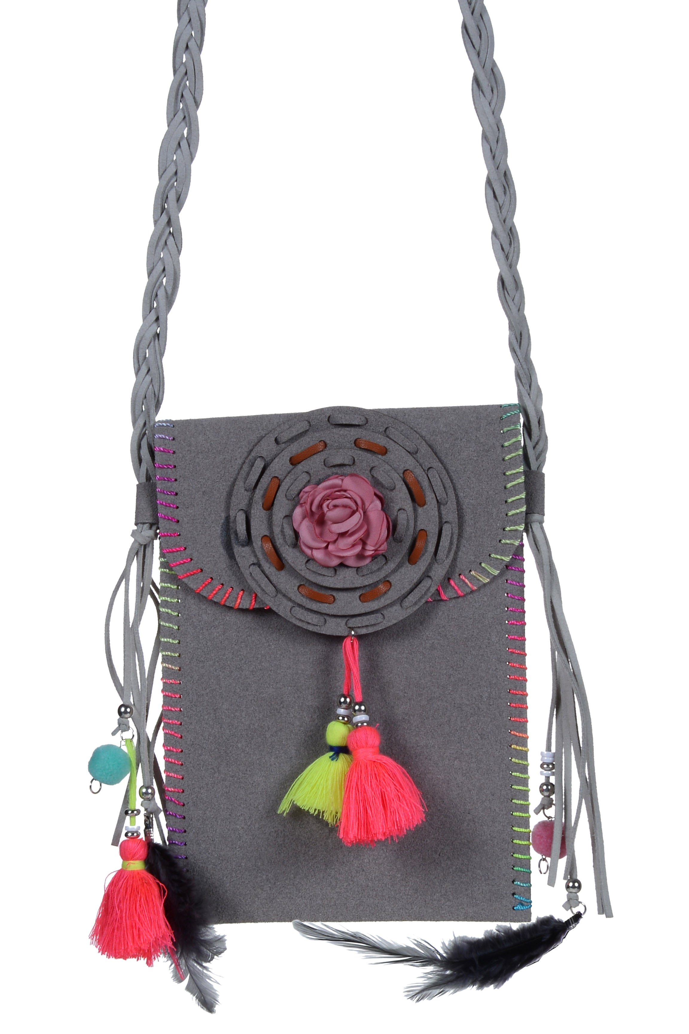 New Fashion Feather Tassel Cotton Handbags HB0579