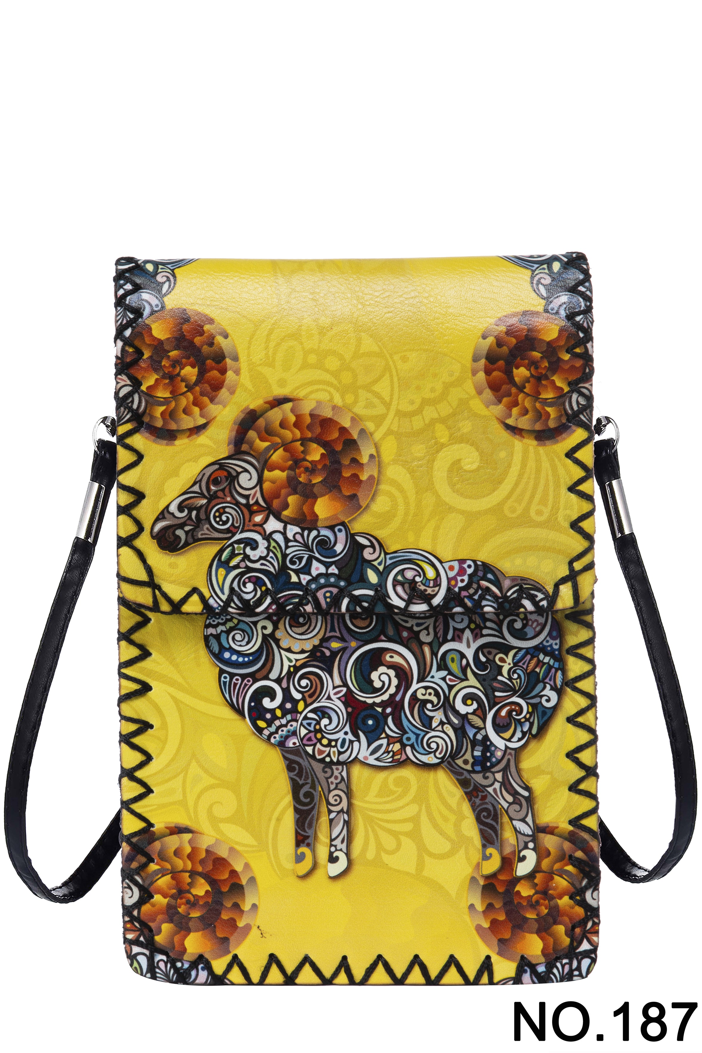 Bolso bandolera con estampado de ovejas HB0580 - N.º 187