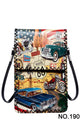 Vintage Route 66 Print Crossbody Bag HB0580 - NO.190