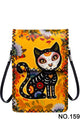 Dia De Los Muertos Cat Printed Crossbody HB0580 - NO.159