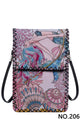 Mermaid Print Hand Stitch Crossbody Bag HB0580-NO.206