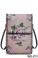 Rose Print Hand Stitch Crossbody Bag HB0580-NO.211