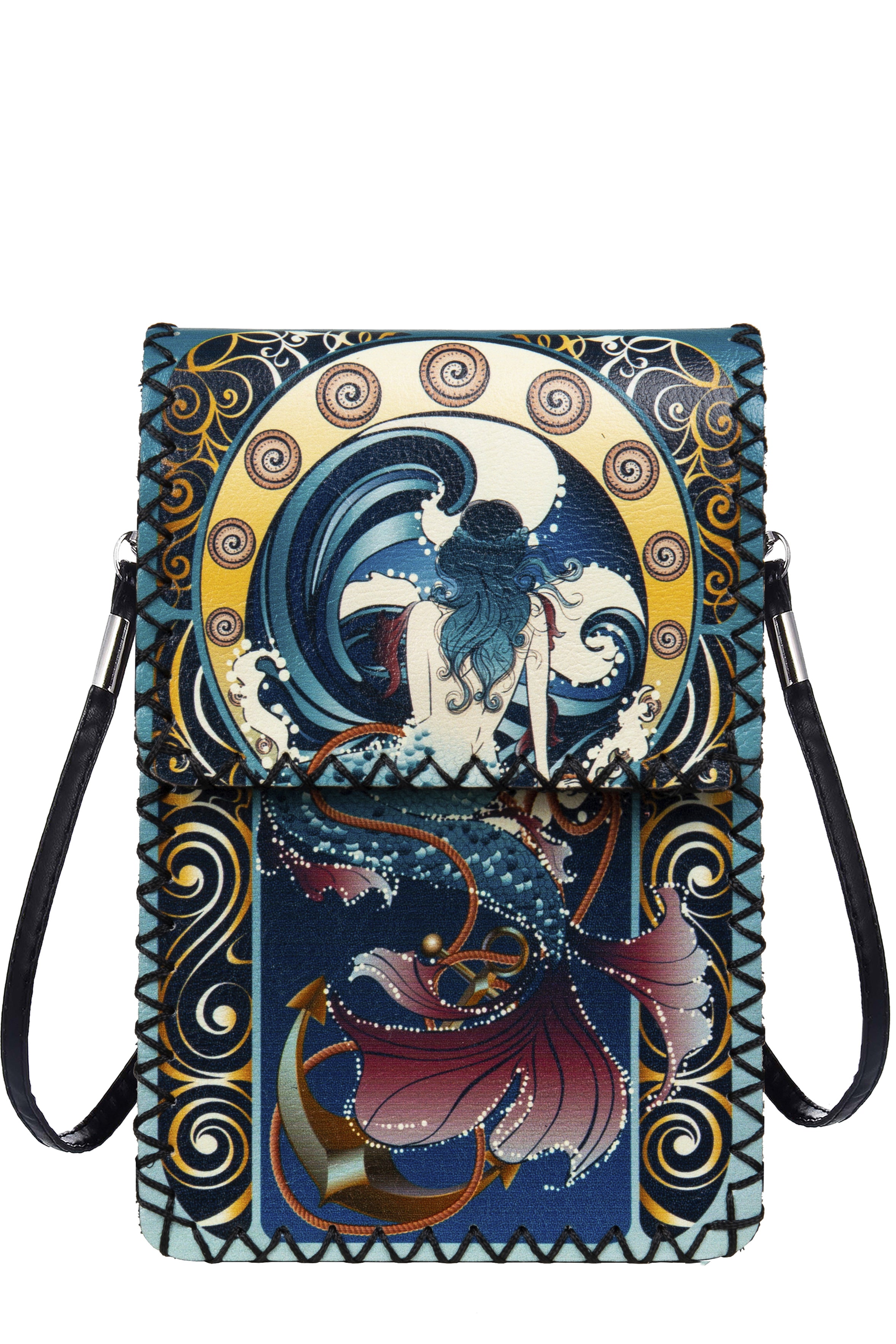 Bolso bandolera con estampado de sirena HB0580 - N.º 158