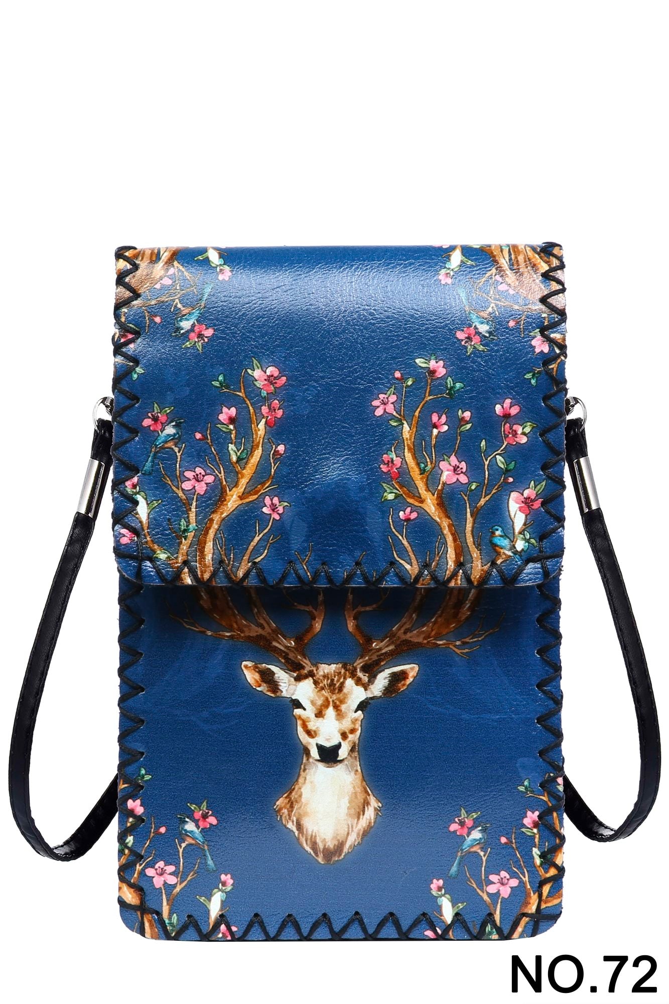 Bolso bandolera con estampado de ciervo HB0580 - N.º 72