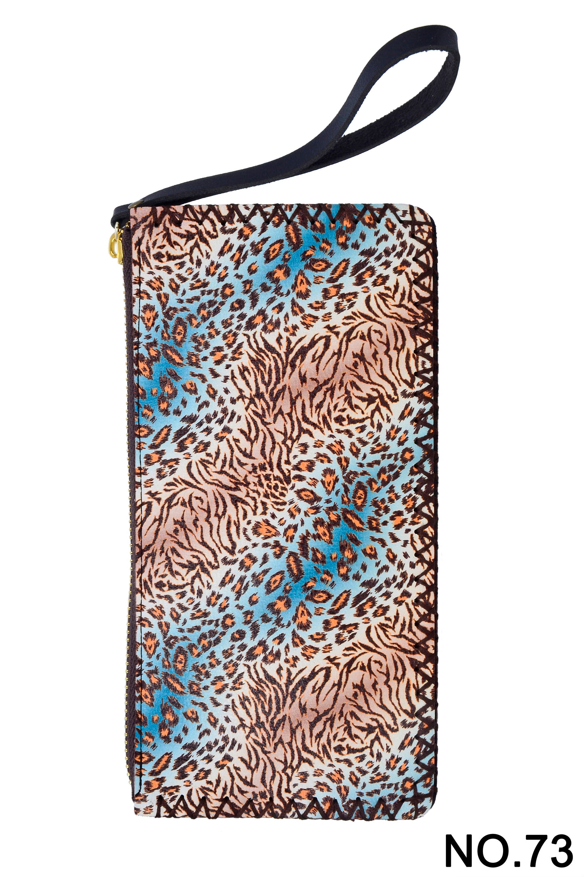 Cartera de mano con estampado de leopardo HB0581 - N.º 73