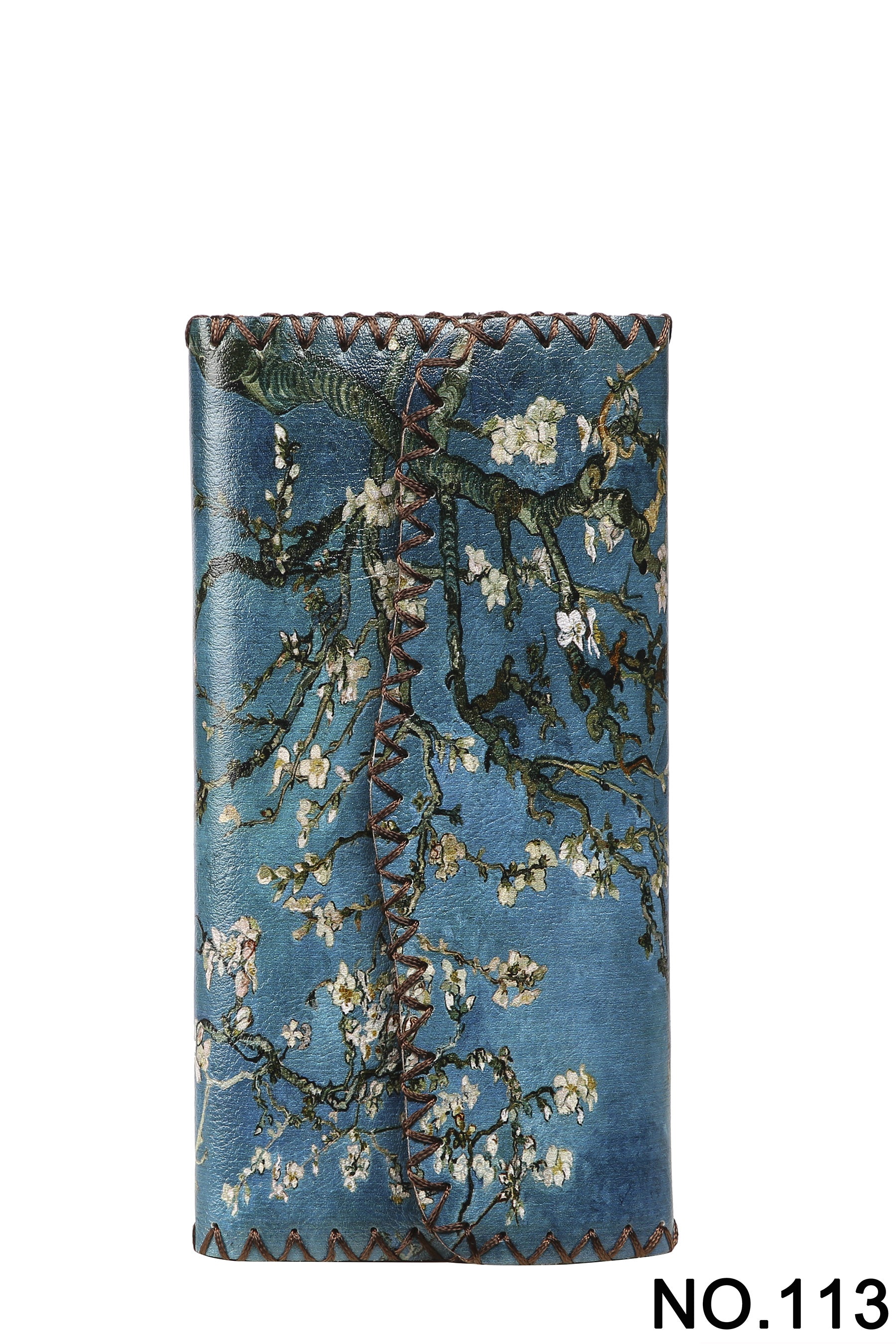Almond Blossoms Print Hand Stitch Wallet HB0582 - NO.113